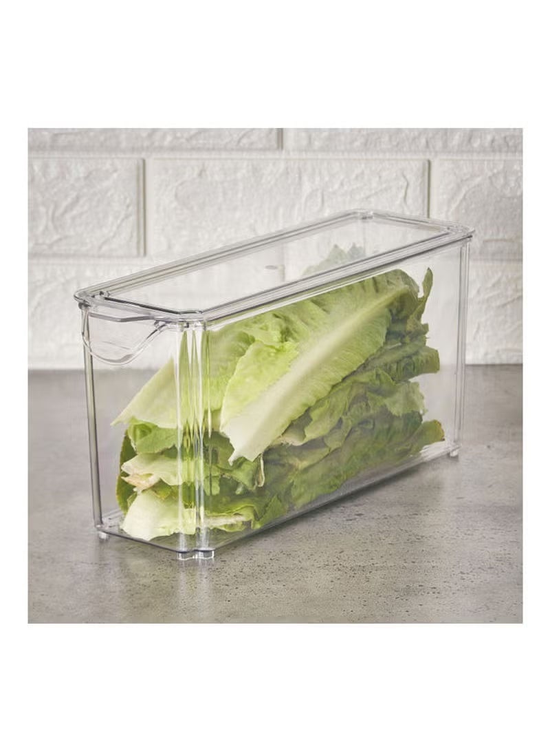 Kitchen and Fridge Organizer with Lid Clear 14 x 30cm - Image 3